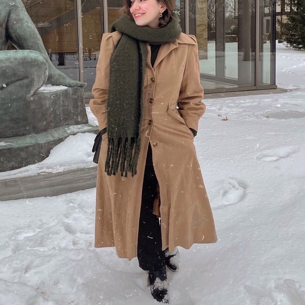 Vintage fit and flare coat